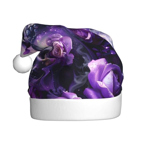 ZORIN Weihnachtsmütze, Weihnachtsmütze, Rose, Stern, Totenkopf, Rauch, Uni, Komfort, Plüsch, für Weihnachten, Neujahr, Urlaub, Partyzubehör ZORIN Weihnachtsmütze, Weihnachtsmütze, Rose, Stern, Totenkopf, Rauch, Uni, Komfort, Plüsch, für Weihnachten, Neujahr, Urlaub, Partyzubehör von ZORIN