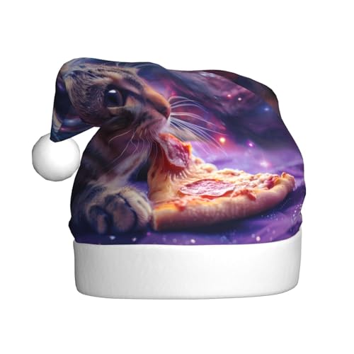 ZORIN Weihnachtsmütze, Weltraumkatze, Universum, Plüschbesatz, Uni, Weihnachtsmannmütze für Urlaub, Party, Cosplay, Weihnachtsdekoration für Herren, Damen, Erwachsene ZORIN Weihnachtsmütze, Weltraumkatze, Universum, Plüschbesatz, Uni, Weihnachtsmannmütze für Urlaub, Party, Cosplay, Weihnachtsdekoration für Herren, Damen, Erwachsene von ZORIN