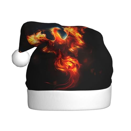 ZORIN Weihnachtsmütze, flammender Phönix-Flug, Plüschbesatz, Uni, Weihnachtsmannmütze für Urlaub, Party, Cosplay, Weihnachtsdekoration für Herren, Damen, Erwachsene ZORIN Weihnachtsmütze, flammender Phönix-Flug, Plüschbesatz, Uni, Weihnachtsmannmütze für Urlaub, Party, Cosplay, Weihnachtsdekoration für Herren, Damen, Erwachsene von ZORIN