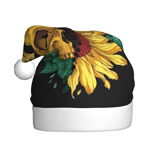 ZORIN Weihnachtsmütze, gelbe Sonnenblumenschädel, Uni, bequem, Plüsch, für Weihnachten, Neujahr, Urlaub, Partyzubehör ZORIN Weihnachtsmütze, gelbe Sonnenblumenschädel, Uni, bequem, Plüsch, für Weihnachten, Neujahr, Urlaub, Partyzubehör von ZORIN