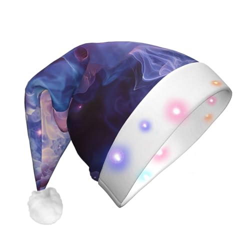 ZORIN Weihnachtsmütze mit LED-Licht, Nebel, Rose, Totenkopf, schwimmend, Uni, Komfort, Plüsch, für Weihnachten, Neujahr, Urlaub, Partyzubehör ZORIN Weihnachtsmütze mit LED-Licht, Nebel, Rose, Totenkopf, schwimmend, Uni, Komfort, Plüsch, für Weihnachten, Neujahr, Urlaub, Partyzubehör von ZORIN