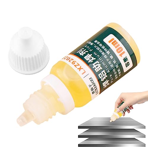 ZORQ Aluminium-Lötflussmittel | No Clean 10 ml flüssiges Aluminiumlot zum Löten,Schweißzubehör für Aluminium, Kupfer, Batterie, Zinn, Eisen, verzinkte Bleche, Edelstahl ZORQ Aluminium-Lötflussmittel | No Clean 10 ml flüssiges Aluminiumlot zum Löten,Schweißzubehör für Aluminium, Kupfer, Batterie, Zinn, Eisen, verzinkte Bleche, Edelstahl von ZORQ