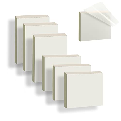 ZORRA 300 Blätter Transparente Haftnotizen Sticky Notes, 2 Größen Klebezettel Papier Selbstklebende Notizbuch für Studenten, Lesen, Lernen, Schule, Zuhause und Büro (75×75 mm, 95×70 mm) von ZORRA