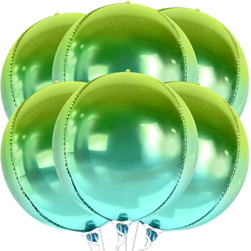 Luftballons Grün, 6 Stück Grün Glänzende Folienballons, 22 Zoll 4D Metallic Grün Folienballon, Folienballon Runden, für Geburtstag Hochzeit Babyparty Weihnachten Party Dekorationen Luftballons Grün, 6 Stück Grün Glänzende Folienballons, 22 Zoll 4D Metallic Grün Folienballon, Folienballon Runden, für Geburtstag Hochzeit Babyparty Weihnachten Party Dekorationen von ZOSIGN