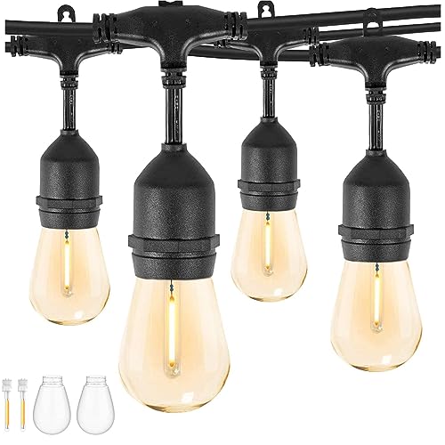 ZOTOYI Lichterkette Außen 30M, IP65 Wasserdicht Wetterfest Outdoor Lichterkette, Lichterkette Glühbirnen Außen LED mit 30+2 Plastik Birnen für Aussen Garten Terrasse Party Hochzeit, Warmweiß 2700K ZOTOYI Lichterkette Außen 30M, IP65 Wasserdicht Wetterfest Outdoor Lichterkette, Lichterkette Glühbirnen Außen LED mit 30+2 Plastik Birnen für Aussen Garten Terrasse Party Hochzeit, Warmweiß 2700K von ZOTOYI
