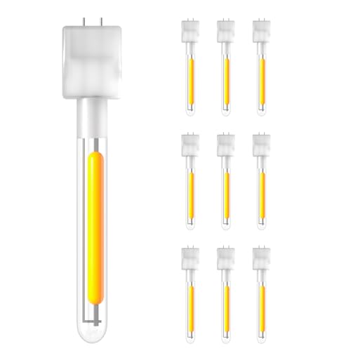 ZOTOYI 10er-Pack LED-Ersatzfilamente, unabhängiges Filament für Terrassenlichterketten, 1 Watt Äquivalent 2700k warmweißes LED-Filament von ZOTOYI