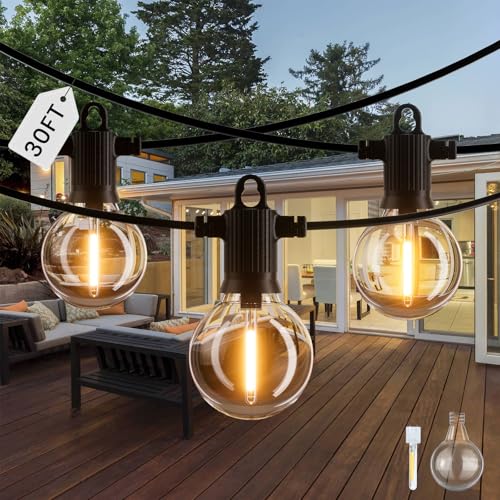 ZOTOYI LED Lichterkette Außen IP65 Wasserdicht 30FT/9M mit 10+1 Bruchsicheren Kunststofflampen Dimmbar für Innen&Außen Geeignet Ideal für Terrasse Party Bar Warme Lichtwirkung(Dimmer nicht enthalten) ZOTOYI LED Lichterkette Außen IP65 Wasserdicht 30FT/9M mit 10+1 Bruchsicheren Kunststofflampen Dimmbar für Innen&Außen Geeignet Ideal für Terrasse Party Bar Warme Lichtwirkung(Dimmer nicht enthalten) von ZOTOYI