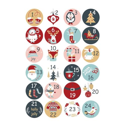 ZOUBAOQ Adventskalender Zahlen Aufkleber, Adventskalender Zahlenaufkleber, Kalender zum selber machen, für Aufkleber zum Dekorieren Machen Gif ZOUBAOQ Adventskalender Zahlen Aufkleber, Adventskalender Zahlenaufkleber, Kalender zum selber machen, für Aufkleber zum Dekorieren Machen Gif von ZOUBAOQ