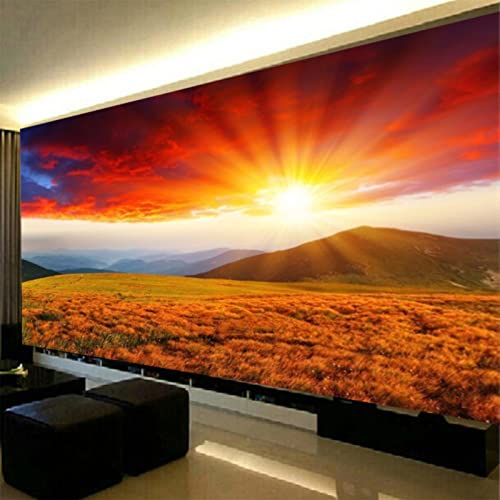 Diamond Painting XXL,Sonnenuntergang Landschaft DIY 5D Diamant Painting Bilder, Diamond Painting Gross,Diamant malerei Kits Malen nach Zahlen Wohnzimmer Bilder Dekoration (A,120x60cm) von ZOYIEP