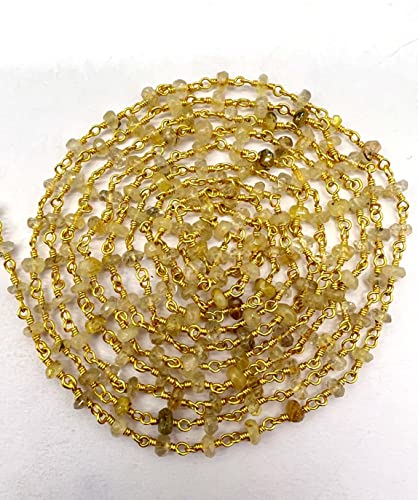 Goldenes Rutil, 91,4 cm, vergoldet, 3–4 mm, Rondelle, facettierte Edelsteine, Rosenkranz, Perlen, Messingdraht, Gliederketten mit Spule in Großpackung für Schmuckherstellung, Bastelzubehör, 91 cm Goldenes Rutil, 91,4 cm, vergoldet, 3–4 mm, Rondelle, facettierte Edelsteine, Rosenkranz, Perlen, Messingdraht, Gliederketten mit Spule in Großpackung für Schmuckherstellung, Bastelzubehör, 91 cm von ZOYLA