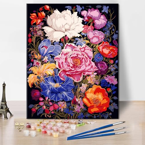 Blumen Malen nach Zahlen für Erwachsene Üppige Blumen Malen nach Zahlen Kits DIY Passionsblume Malen nach Zahlen Kunstwerk Erwachsene Anfänger Blumen Malen nach Zahlen auf Leinwand 16x20 Zoll Blumen Malen nach Zahlen für Erwachsene Üppige Blumen Malen nach Zahlen Kits DIY Passionsblume Malen nach Zahlen Kunstwerk Erwachsene Anfänger Blumen Malen nach Zahlen auf Leinwand 16x20 Zoll von ZOZHI