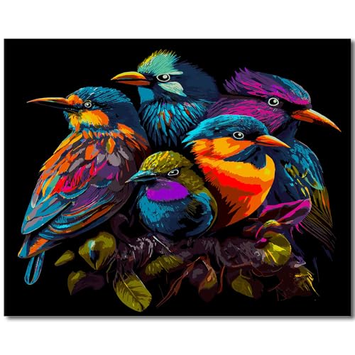 DIY Vogel Malen nach Zahlen Kits Vogel Familie Malen nach Zahlen Wandkunst Vögel auf Baumästen Malerei Druck auf Leinwand Einfache Malerei Kunst für Anfänger Erwachsene Geschenke 16x20 Zoll DIY Vogel Malen nach Zahlen Kits Vogel Familie Malen nach Zahlen Wandkunst Vögel auf Baumästen Malerei Druck auf Leinwand Einfache Malerei Kunst für Anfänger Erwachsene Geschenke 16x20 Zoll von ZOZHI