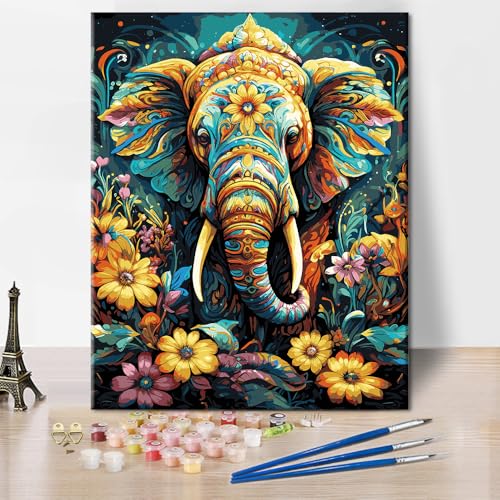 Elefantengott Malen nach Zahlen Kits Moderne Tiere Elefant Malen nach Zahlen für Erwachsene DIY Indische Religion Malen nach Zahlen Kits Blumen Malen nach Zahlen für Erwachsene 16x20 Zoll Elefantengott Malen nach Zahlen Kits Moderne Tiere Elefant Malen nach Zahlen für Erwachsene DIY Indische Religion Malen nach Zahlen Kits Blumen Malen nach Zahlen für Erwachsene 16x20 Zoll von ZOZHI
