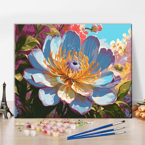Moderne Blumen Malen-nach-Zahlen DIY Sommerblumen in Büscheln Malen nach Zahlen Set Wunderschönes Blumenmuster auf Leinwand für Erwachsene und Anfänger Malen nach Zahlen Kunstwerk 16x20 Zoll Moderne Blumen Malen-nach-Zahlen DIY Sommerblumen in Büscheln Malen nach Zahlen Set Wunderschönes Blumenmuster auf Leinwand für Erwachsene und Anfänger Malen nach Zahlen Kunstwerk 16x20 Zoll von ZOZHI