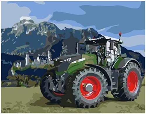 Malen nach Zahlen DIY handgemaltes Ölgemälde-Set für Kinder Anfänger Traktor Bauernhof Auto Land Ackerland Malen nach Zahlen Kits für Geschenk Heimdekoration 50 x 60 cm Malen nach Zahlen DIY handgemaltes Ölgemälde-Set für Kinder Anfänger Traktor Bauernhof Auto Land Ackerland Malen nach Zahlen Kits für Geschenk Heimdekoration 50 x 60 cm von ZOZOIN