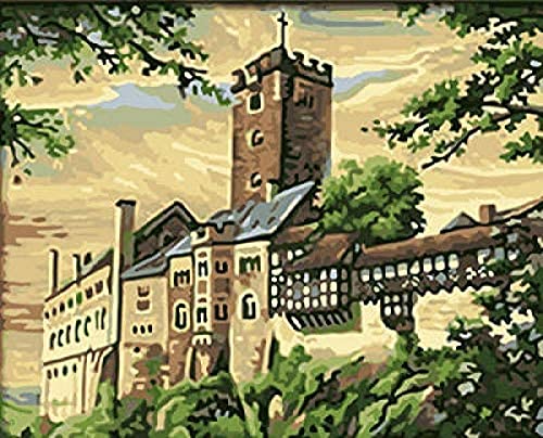 Malen nach Zahlen Erwachsene Wartburg Landschaft DIY handgemaltes Ölgemälde Kinder und Anfänger auf Leinwand Geschenk Zahlen Kits Home Home Decor 30x40cm Malen nach Zahlen Erwachsene Wartburg Landschaft DIY handgemaltes Ölgemälde Kinder und Anfänger auf Leinwand Geschenk Zahlen Kits Home Home Decor 30x40cm von ZOZOIN