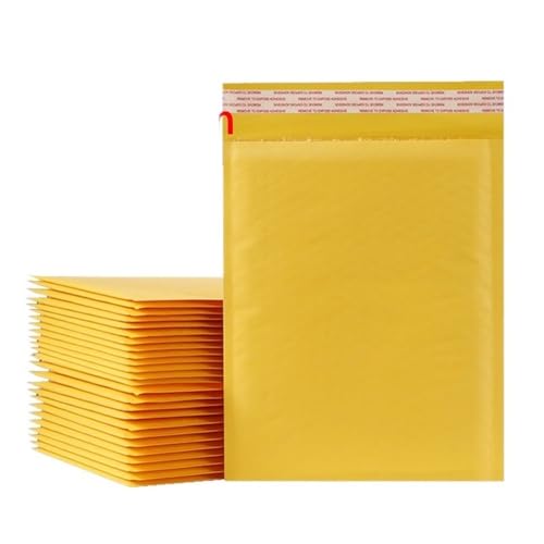 Luftpolster-Versandtaschen, groß, selbstklebend, 18 x 23 cm, Gelb, 10 Stück Luftpolster-Versandtaschen, groß, selbstklebend, 18 x 23 cm, Gelb, 10 Stück von ZPECIAL