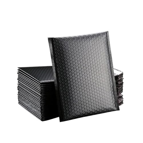 Luftpolster-Versandtaschen, groß, selbstklebend, für Geschenke, Verpackung, Versandtaschen für Bücher, Schwarz, 20 x 25 cm, 10 Stück Luftpolster-Versandtaschen, groß, selbstklebend, für Geschenke, Verpackung, Versandtaschen für Bücher, Schwarz, 20 x 25 cm, 10 Stück von ZPECIAL