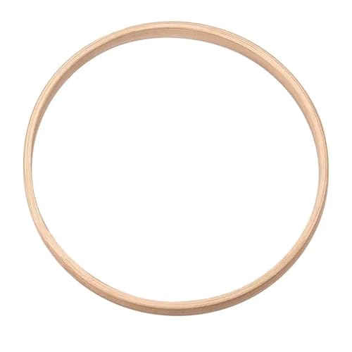Unvollendete Holzplatte zum Basteln 1Pcs Holz Floral Kreis Hoop Macrame Hoop Holz Ringe for Hochzeit Party Hause DIY(15cm-1pcs) von ZPFDSG