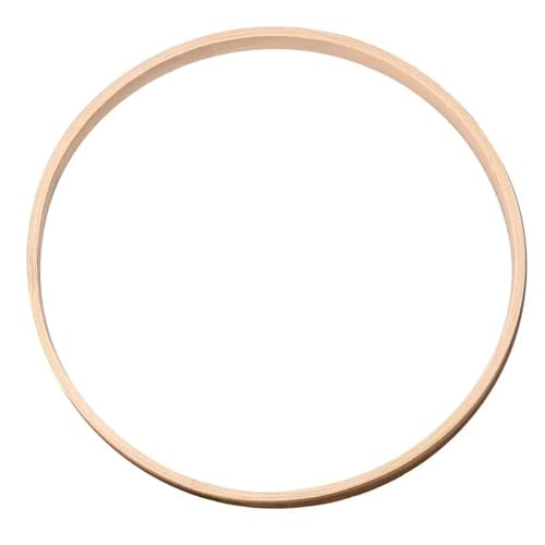 Unvollendete Holzplatte zum Basteln 1Pcs Holz Floral Kreis Hoop Macrame Hoop Holz Ringe for Hochzeit Party Hause DIY(18cm-1pcs) von ZPFDSG