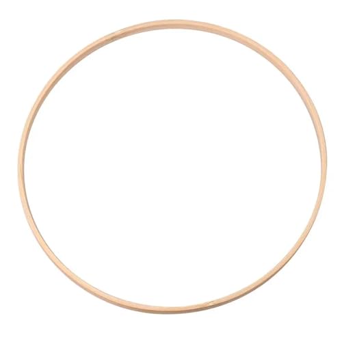 Unvollendete Holzplatte zum Basteln 1Pcs Holz Floral Kreis Hoop Macrame Hoop Holz Ringe for Hochzeit Party Hause DIY(26cm-1pcs) von ZPFDSG