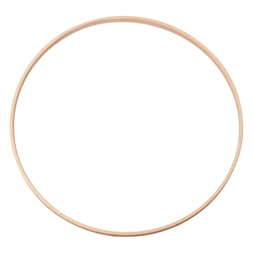 Unvollendete Holzplatte zum Basteln 1Pcs Holz Floral Kreis Hoop Macrame Hoop Holz Ringe for Hochzeit Party Hause DIY(30cm-1pcs) von ZPFDSG
