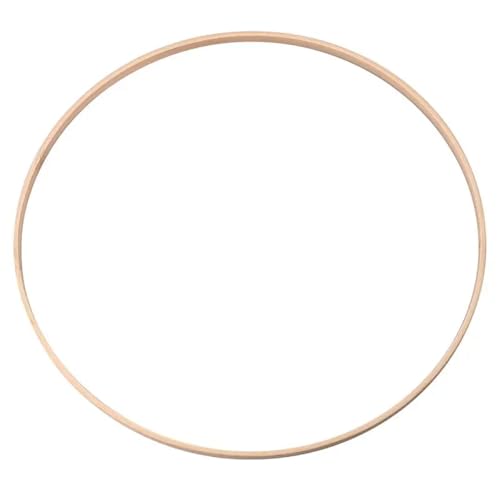 Unvollendete Holzplatte zum Basteln 1Pcs Holz Floral Kreis Hoop Macrame Hoop Holz Ringe for Hochzeit Party Hause DIY(33cm-1pcs) von ZPFDSG