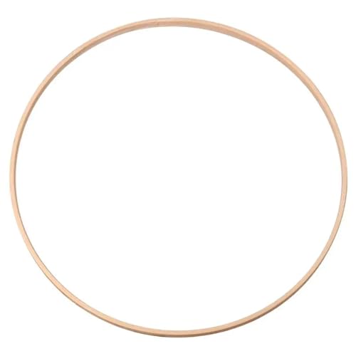 Unvollendete Holzplatte zum Basteln 1Pcs Holz Floral Kreis Hoop Macrame Hoop Holz Ringe for Hochzeit Party Hause DIY(36cm-1pcs) von ZPFDSG