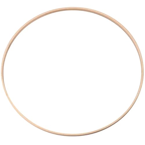 Unvollendete Holzplatte zum Basteln 1Pcs Holz Floral Kreis Hoop Macrame Hoop Holz Ringe for Hochzeit Party Hause DIY(40cm-1pcs) von ZPFDSG