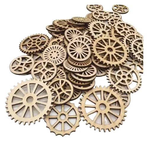 Unvollendete Holzplatte zum Basteln 50 Pcs Unfinished Getriebe Holz Gemischt Geformt for DIY Wohnzimmer Schlafzimmer Tisch Wand Dekor Unvollendete Holzplatte zum Basteln 50 Pcs Unfinished Getriebe Holz Gemischt Geformt for DIY Wohnzimmer Schlafzimmer Tisch Wand Dekor von ZPFDSG