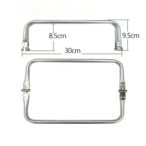 ZPFDSG Aluminium-Geldbeutelrahmengriff 10PCS 20-30cm Metall Rahmen for Geldbörse Aluminium Rohr Griff Tasche Zubehör Kupplung Teile(30cm-10pcs) von ZPFDSG