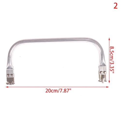 ZPFDSG Aluminium-Geldbeutelrahmengriff Taschenrahmen oder Geldbörse, Metall-Aluminiumrohr, Taschengriff, Zubehör, Clutch-Taschen-Teile(N2) von ZPFDSG