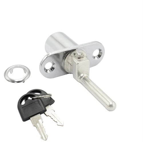 ZPFDSG Schließzylinder 1 STÜCKE Nockenzylinder Dreifachschloss Schreibtischschrank Schubladenschloss Möbelbeschläge Schreibtisch Schließzylinder Zinklegierung Sicherheitsschloss(Sliver-A) von ZPFDSG