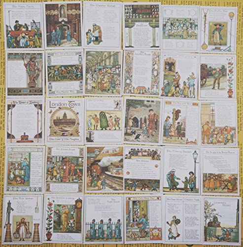 60 stück Vintage scrapbooking Papier, Vintage Aufkleber Stempel Scrapbooking Aufkleber für Scrapbook Kalender Notizbuch Tagebuch Fotoalbum DIY Dekoration, (London) von ZPPLD