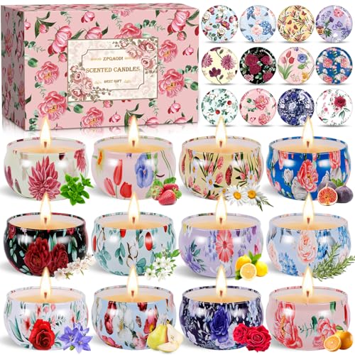 ZPQAODI Duftkerzen Geschenkset, 12 Stück Duftkerzen Sets,Natürliches Sojawachs, Aromatherapie Kerzen Für Zuhause,Kleine Geschenkset Duftkerzen Set Kerzen Deko Geschenke für Frauen Bad Geburtstag Yoga ZPQAODI Duftkerzen Geschenkset, 12 Stück Duftkerzen Sets,Natürliches Sojawachs, Aromatherapie Kerzen Für Zuhause,Kleine Geschenkset Duftkerzen Set Kerzen Deko Geschenke für Frauen Bad Geburtstag Yoga von ZPQAODI