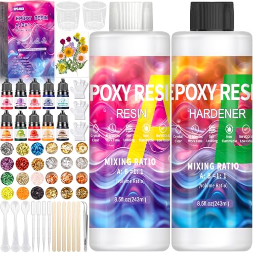 ZPQAODI Epoxidharz Set für Anfänger Mit Silikon Buchstaben Formen, Glasklar Resin Harz Gießen Mit Farbe, Glitzer, Blattgold, Messbecher für DIY Schlüsselbund, Halskette, Ohrringe ZPQAODI Epoxidharz Set für Anfänger Mit Silikon Buchstaben Formen, Glasklar Resin Harz Gießen Mit Farbe, Glitzer, Blattgold, Messbecher für DIY Schlüsselbund, Halskette, Ohrringe von ZPQAODI