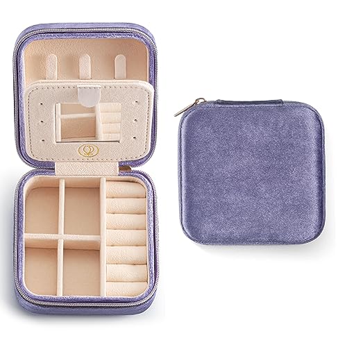 ZPROW Reise-Schmuckkoffer aus Plüschsamt, Reise-Schmuck-Organizer, Reise-Schmuckschatulle, kleines Schmuckkästchen für Damen, Schmuck-Reise-Box, Ohrring-Organizer mit Spiegel, Immergrün ZPROW Reise-Schmuckkoffer aus Plüschsamt, Reise-Schmuck-Organizer, Reise-Schmuckschatulle, kleines Schmuckkästchen für Damen, Schmuck-Reise-Box, Ohrring-Organizer mit Spiegel, Immergrün von ZPROW