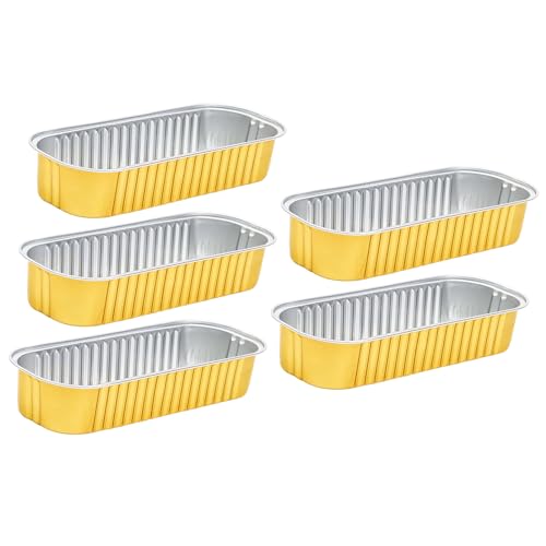 ZPSHYD Quadratische Pfannen aus Aluminiumfolie, 5-teiliges Set, Für Heißluftfritteusen Kompatible Alufolienschalen, Leicht zu Reinigendes Kochgeschirr, Ideale Haushaltslaken Und Einlagen ZPSHYD Quadratische Pfannen aus Aluminiumfolie, 5-teiliges Set, Für Heißluftfritteusen Kompatible Alufolienschalen, Leicht zu Reinigendes Kochgeschirr, Ideale Haushaltslaken Und Einlagen von ZPSHYD