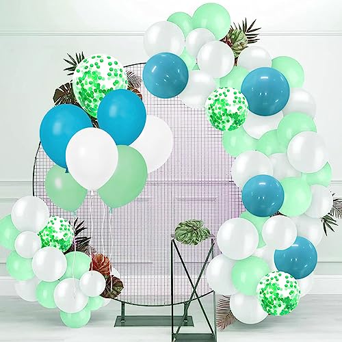 Geburtstag Blauer See Luftballon Sets,Kindergeburtstag Luftballons Dekoration für Geburtstag Party Baby Party von ZQBB
