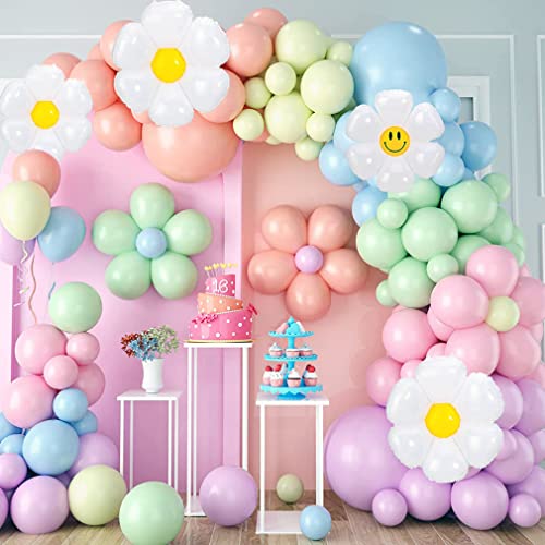 Luftballon Girlande Pastell 131 Stücke Enthält Verschiedene Größen Makcaron Ballon Girlande Dekorationen für Babyparty, Hochzeit, Geburtstagsfeier-Luftballons von ZQBB