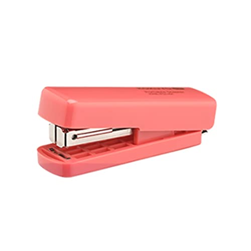 ZQDMYT Tragbar Mini Mühelose Hefter 15 Blechkapazität hält 40 Heftklammern landsparender Hefter for Büro-Home-Schule Schulmaterial (Color : Pink) von ZQDMYT