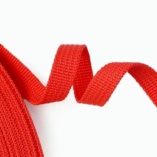 1 Rolle = 45 m, 10 mm Nylon, PP-Gurtband, farbiges Band, Rucksack, Tasche, Gurt, Nähen, gewebtes Schrägband, Kleidungshandwerk 1 Rolle = 45 m, 10 mm Nylon, PP-Gurtband, farbiges Band, Rucksack, Tasche, Gurt, Nähen, gewebtes Schrägband, Kleidungshandwerk von ZQJIFHAKOT