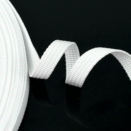 1 Rolle = 45 m, 10 mm Nylon, PP-Gurtband, farbiges Band, Rucksack, Tasche, Gurt, Nähen, gewebtes Schrägband, Kleidungshandwerk von ZQJIFHAKOT
