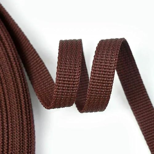 1 Rolle = 45 m, 10 mm Nylon, PP-Gurtband, farbiges Band, Rucksack, Tasche, Gurt, Nähen, gewebtes Schrägband, Kleidungshandwerk von ZQJIFHAKOT