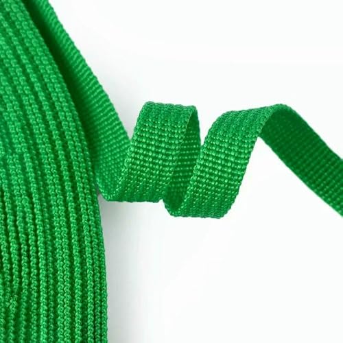 1 Rolle = 45 m, 10 mm Nylon, PP-Gurtband, farbiges Band, Rucksack, Tasche, Gurt, Nähen, gewebtes Schrägband, Kleidungshandwerk von ZQJIFHAKOT