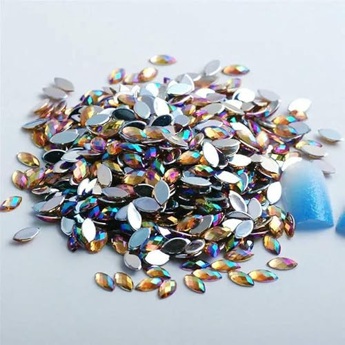 100 Stück/Beutel, Acryl, Pferdeauge, flache Rückseite, Strass, Schmuck, DIY, Kleidung, Nageldekoration, Zubehör 100 Stück/Beutel, Acryl, Pferdeauge, flache Rückseite, Strass, Schmuck, DIY, Kleidung, Nageldekoration, Zubehör von ZQJIFHAKOT