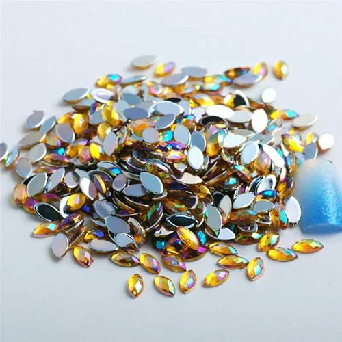 100 Stück/Beutel, Acryl, Pferdeauge, flache Rückseite, Strass, Schmuck, DIY, Kleidung, Nageldekoration, Zubehör 100 Stück/Beutel, Acryl, Pferdeauge, flache Rückseite, Strass, Schmuck, DIY, Kleidung, Nageldekoration, Zubehör von ZQJIFHAKOT