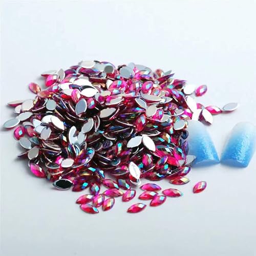 100 Stück/Beutel, Acryl, Pferdeauge, flache Rückseite, Strass, Schmuck, DIY, Kleidung, Nageldekoration, Zubehör 100 Stück/Beutel, Acryl, Pferdeauge, flache Rückseite, Strass, Schmuck, DIY, Kleidung, Nageldekoration, Zubehör von ZQJIFHAKOT