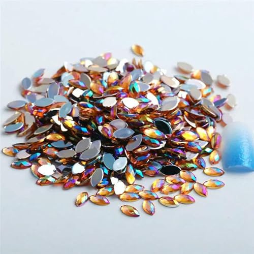100 Stück/Beutel, Acryl, Pferdeauge, flache Rückseite, Strass, Schmuck, DIY, Kleidung, Nageldekoration, Zubehör 100 Stück/Beutel, Acryl, Pferdeauge, flache Rückseite, Strass, Schmuck, DIY, Kleidung, Nageldekoration, Zubehör von ZQJIFHAKOT