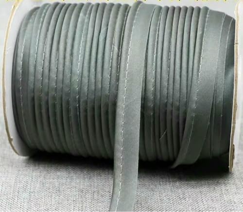 12 mm Polyester-Satin-Schrägband, Paspelierung mit Baumwollkordel, Kantenstreifen für Bastelbedarf, Material, Nähzubehör 12 mm Polyester-Satin-Schrägband, Paspelierung mit Baumwollkordel, Kantenstreifen für Bastelbedarf, Material, Nähzubehör von ZQJIFHAKOT